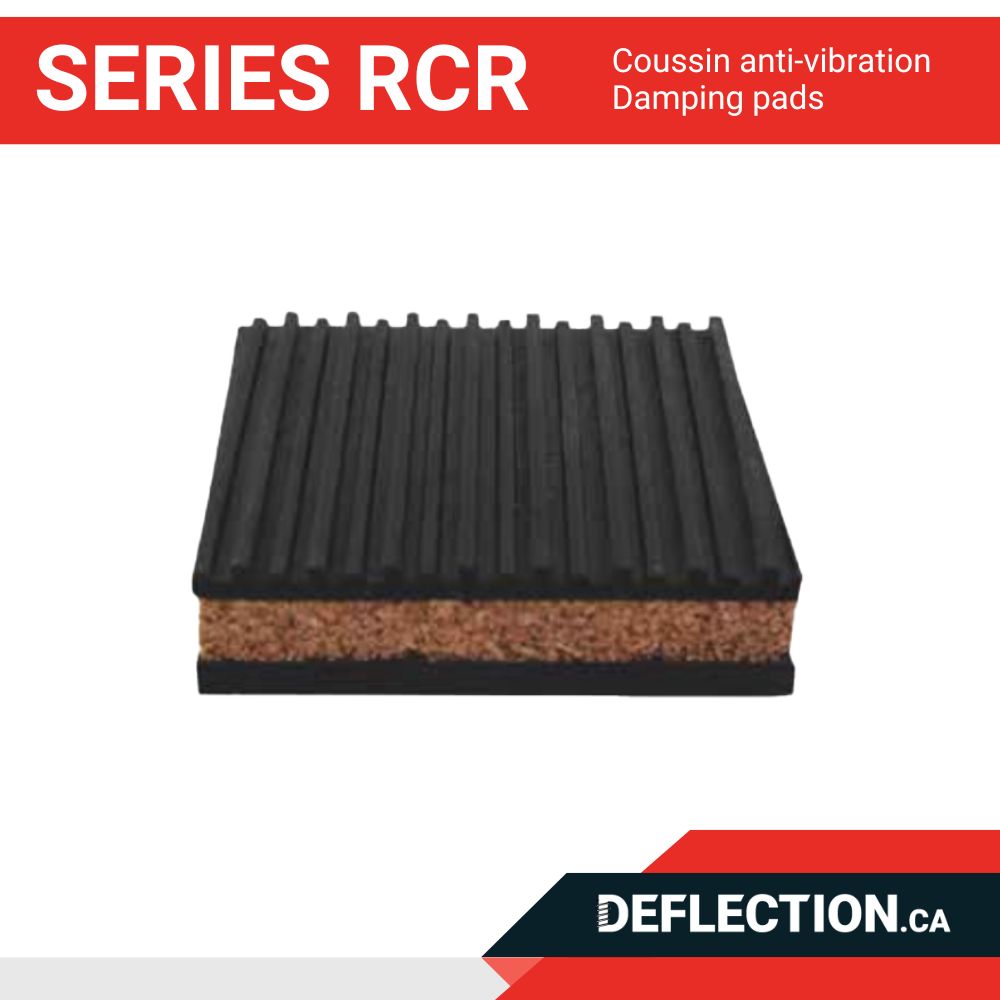 Series RCR - Anti-vibration pads - Damping Pads - Deflection.ca