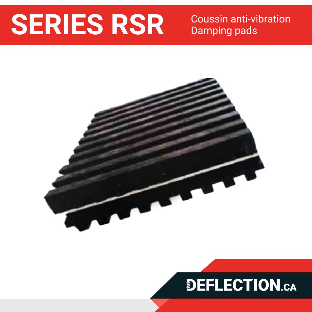 Series RSR - Anti-vibration pads - Damping Pads Deflection.ca