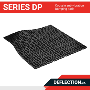 Series DP - Coussin anti-vibration - Damping Pads Deflection