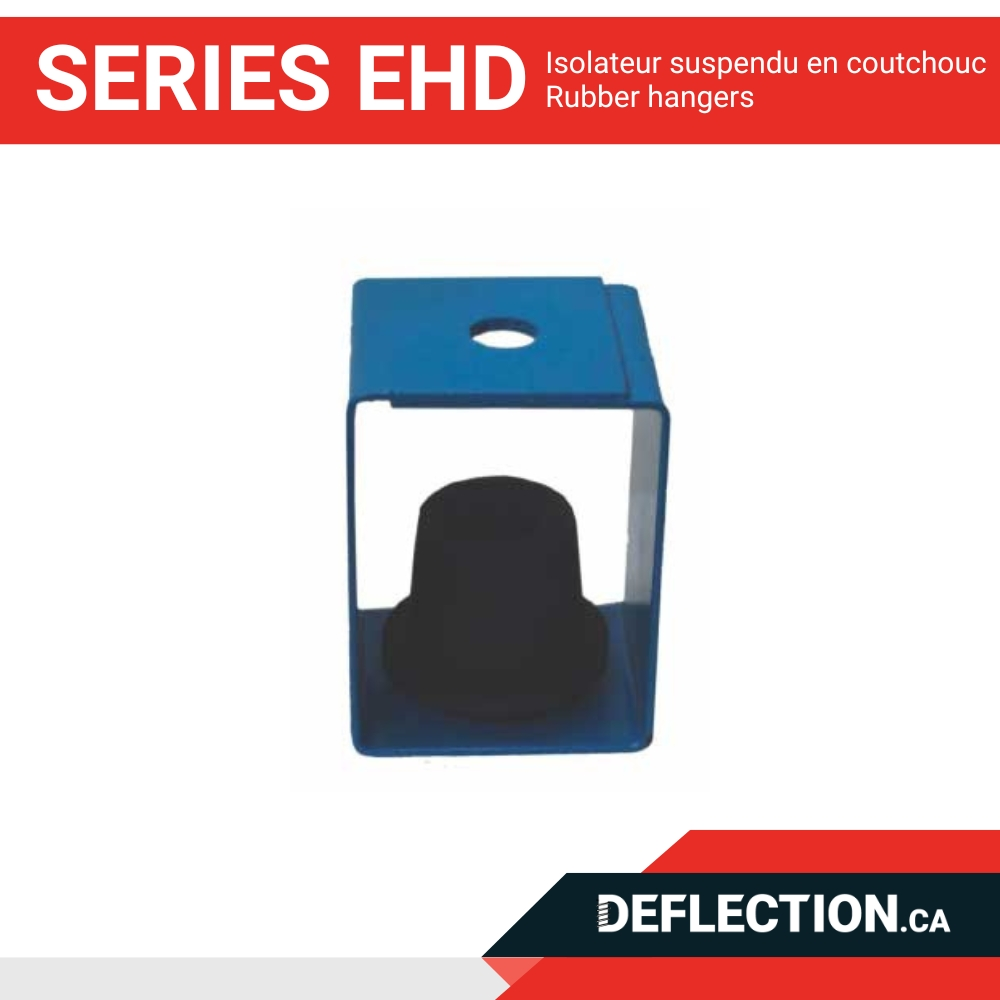 Isolateur suspendu - Series EHD - Rubber hangers Deflection.ca