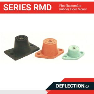 Plot en élastomère - Series RMD - Rubber Floor Mount Deflection.ca