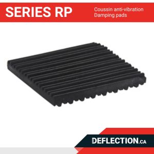 Coussin anti-vibration - Series RP - Damping Pads Deflection.ca