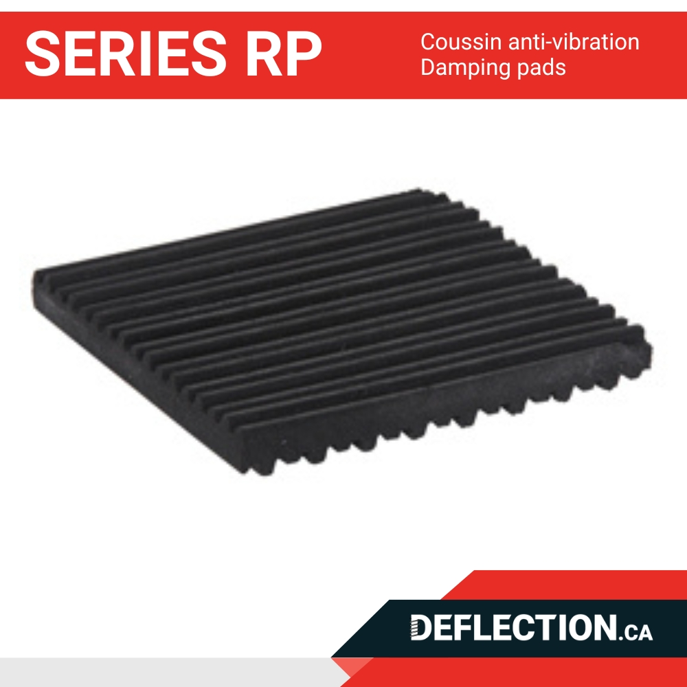 Coussin anti-vibration - Series RP - Damping Pads Deflection.ca