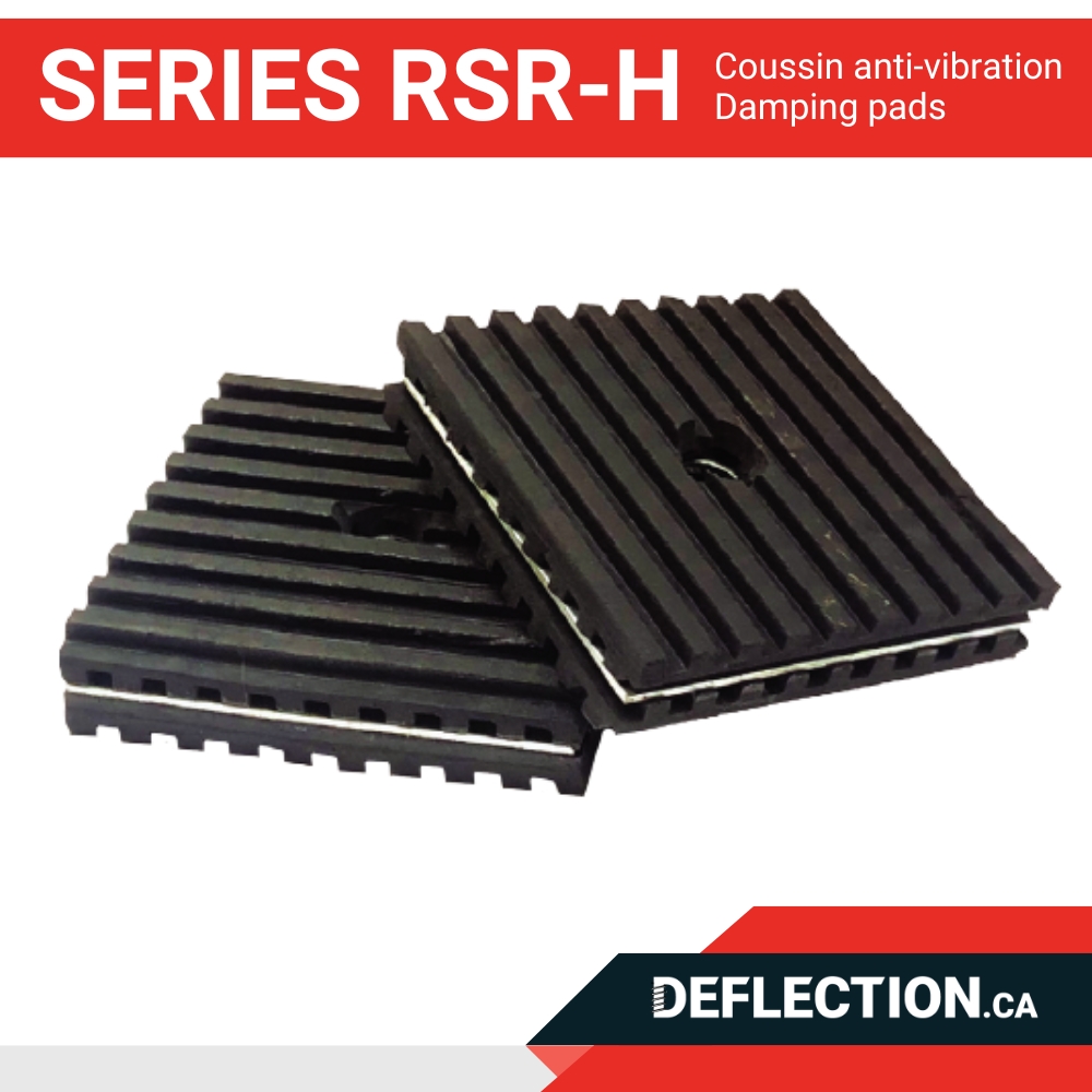 Series RSR-H - Anti-vibration pads - Damping Pads Deflection.ca
