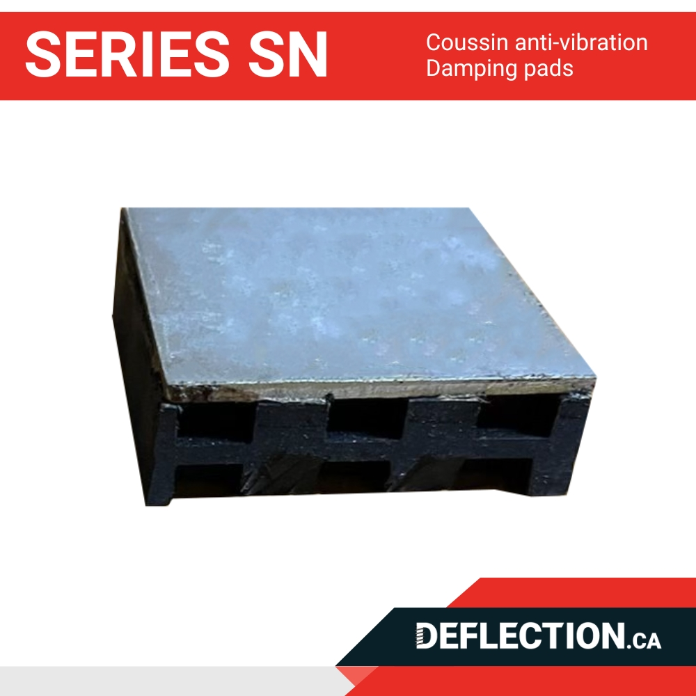 Coussin anti-vibration - Series SN - Damping Pads - Deflection.ca