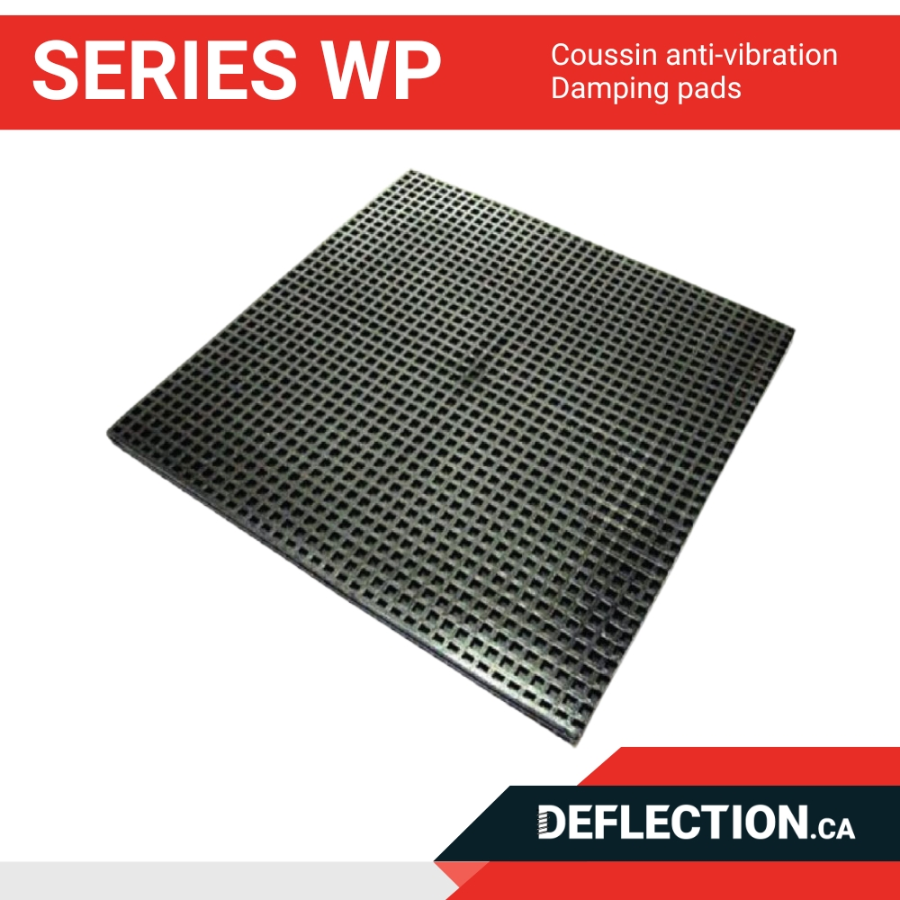 Coussins anti-vibration - Series WP - Damping pads - Deflection.ca