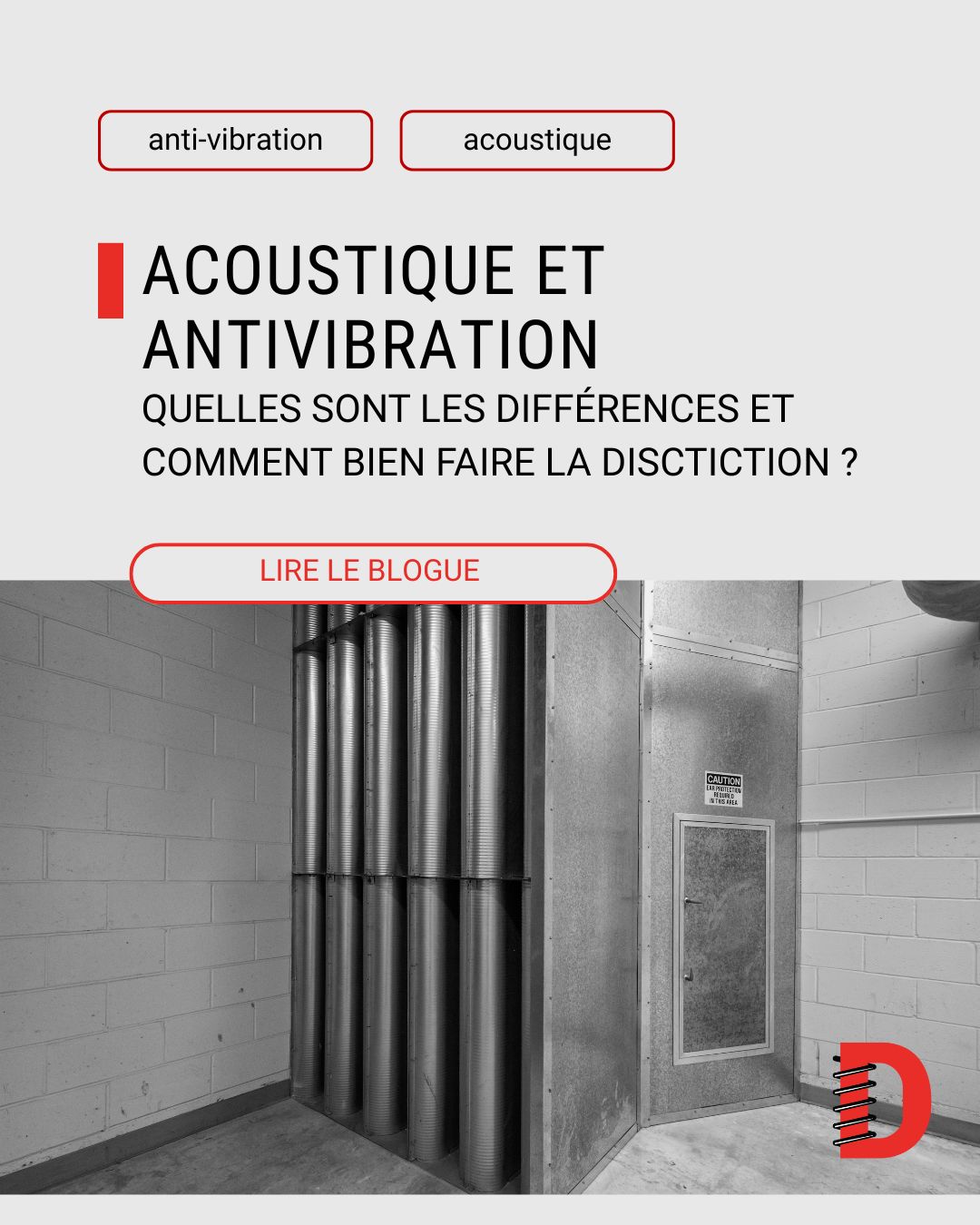 Différence entre acoustique et antivibration - Deflection.ca